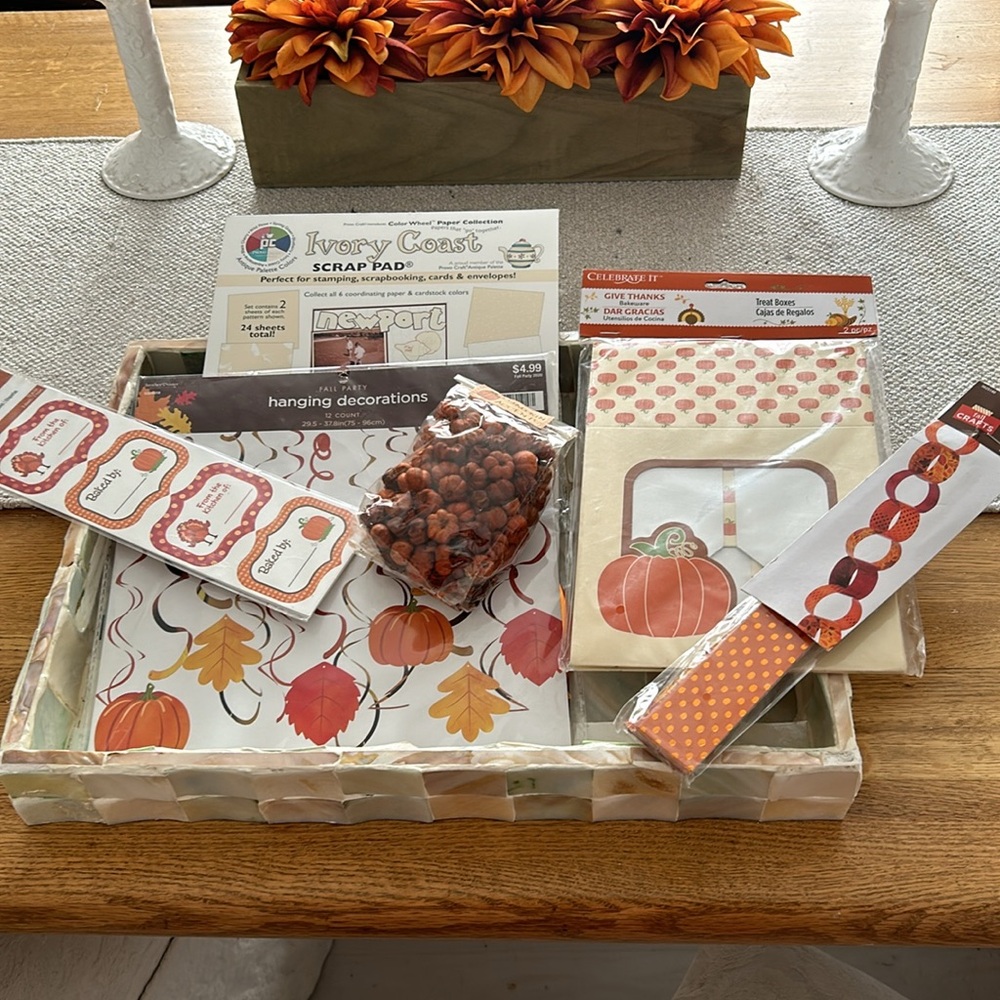 Autumn Crafts Assortment: 6 items in unopened original packaging, NWT